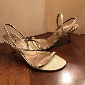 Nina gold heels
